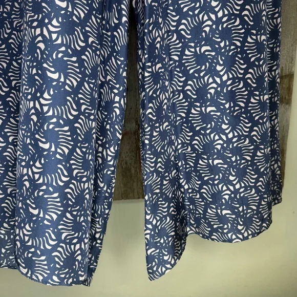 Apiece Apart Isla Wide Leg Jumpsuit 100% Silk Block Print Size 2 - Picture 7 of 16